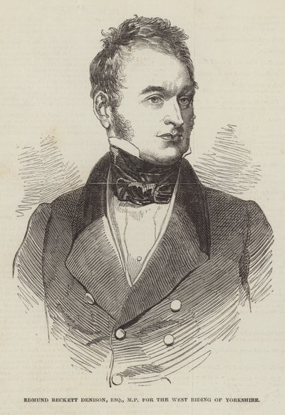 Edmund Beckett Denison, Esquire, Abgeordneter für den West Riding of Yorkshire von English School