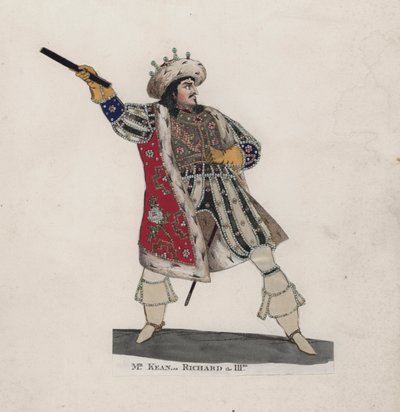 Edmund Kean als König Richard III. von English School