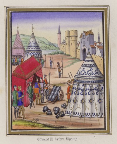 Edward III vor Reims von English School