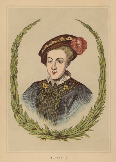 Edward VI (farbige Gravur) von English School