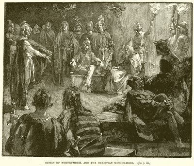 Edwin von Northumbria und die christlichen Missionare von English School