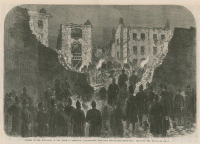 Folgen der Explosion im House of Detention, Clerkenwell von English School