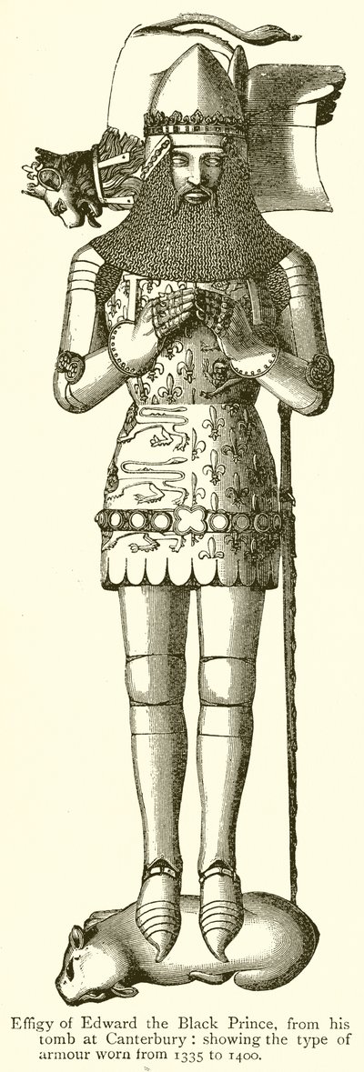 Efigie von Edward dem Schwarzen Prinzen von English School