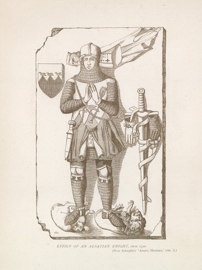 Abbild eines elsässischen Ritters, ca. 1320 von English School