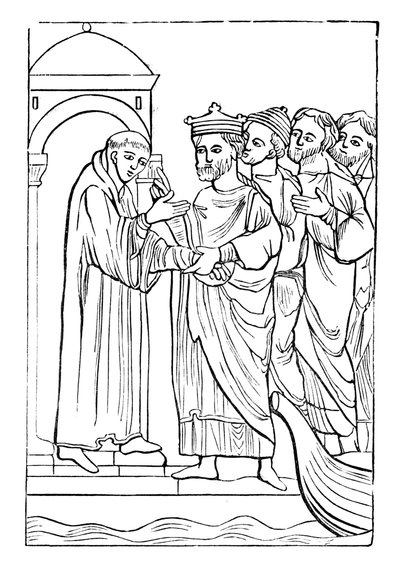 Egfrid, König von Northumberland, aus 