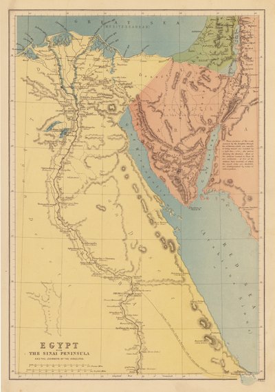 Ägypten mit der Sinai-Halbinsel und den Reisen der Israeliten von English School