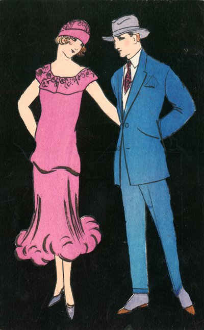 Elegantes Paar von English School