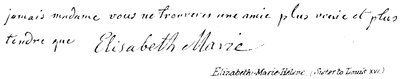 Elisabeth-Marie-Helene, Schwester von Ludwig XVI. von English School