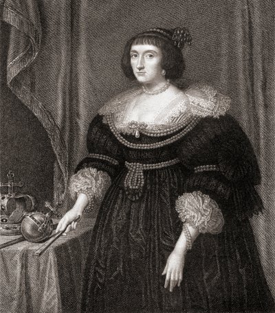 Elizabeth, Königin von Böhmen, aus Lodges British Portraits, 1823 von English School