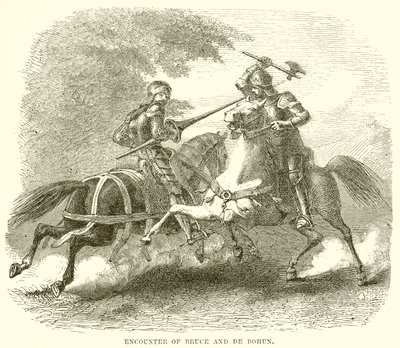 Begegnung von Bruce und De Bohun von English School