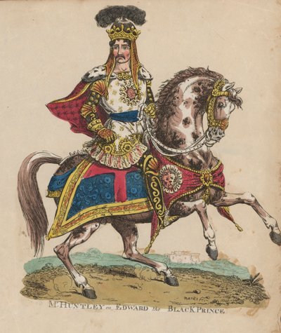 Englischer Schauspieler Francis Huntley als Edward, der Schwarze Prinz von English School