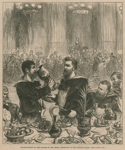 Unterhaltung für die Matrosen der Arktisexpedition im Mansion House von English School