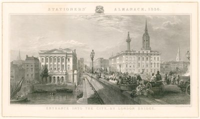 Eingang in die Stadt bei der London Bridge von English School