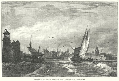 Eingang zum Leith Hafen von English School