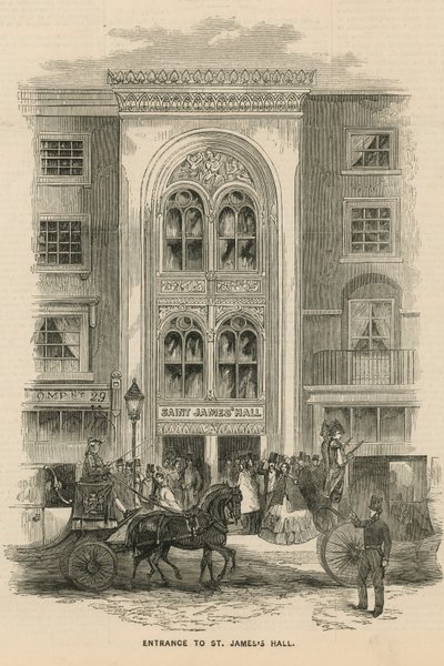 Eingang zur St Jamess Hall von English School
