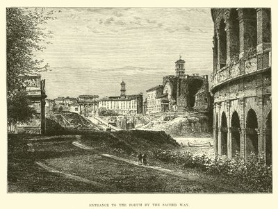 Eingang zum Forum durch die Heilige Straße von English School