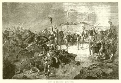 Einzug von Belisarius in Rom von English School
