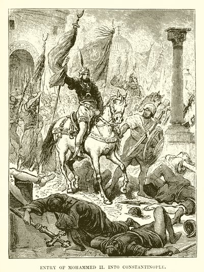 Einzug von Mohammed II. in Konstantinopel von English School