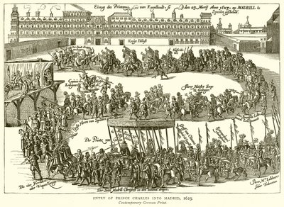 Einzug von Prinz Karl in Madrid, 1623 von English School