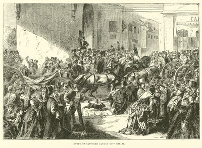 Einzug erbeuteter Kanonen in Berlin, September 1870 von English School