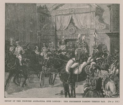 Einzug der Prinzessin Alexandra in London von English School