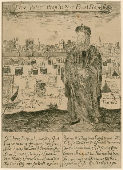 Erra Paters Prophezeiung der Frostmesse 1685 von English School