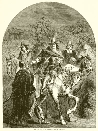 Flucht von König Karl aus Oxford von English School