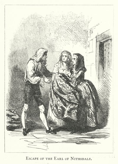 Flucht des Earl of Nithsdale von English School