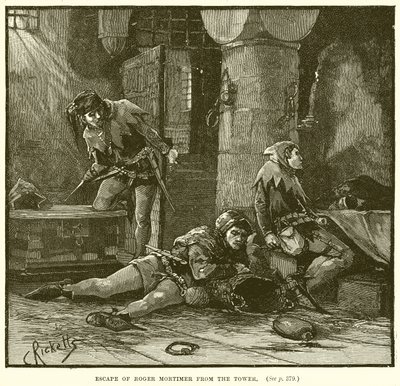 Flucht von Roger Mortimer aus dem Tower von English School