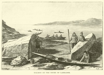 Eskimos am Ufer von Labrador von English School
