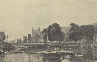 Eton College, mit Kai (Gravur) von English School
