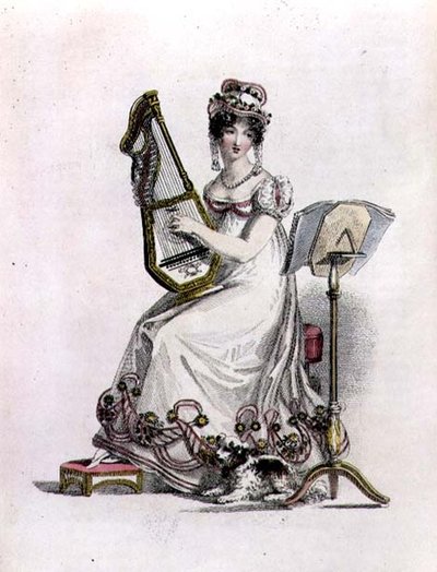 Abend-/Opernkleid, Modeplatte aus Ackermann