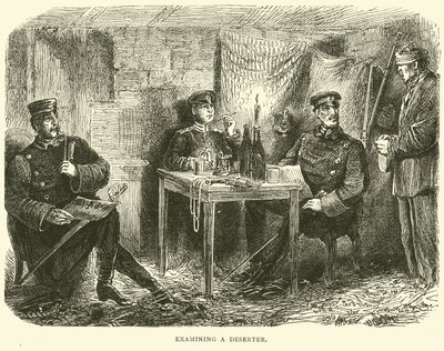 Untersuchung eines Deserteurs, Februar 1871 von English School