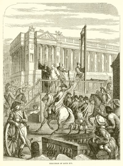 Hinrichtung von Ludwig XVI. von English School
