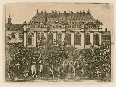 Hinrichtung von König Karl I. in Whitehall von English School
