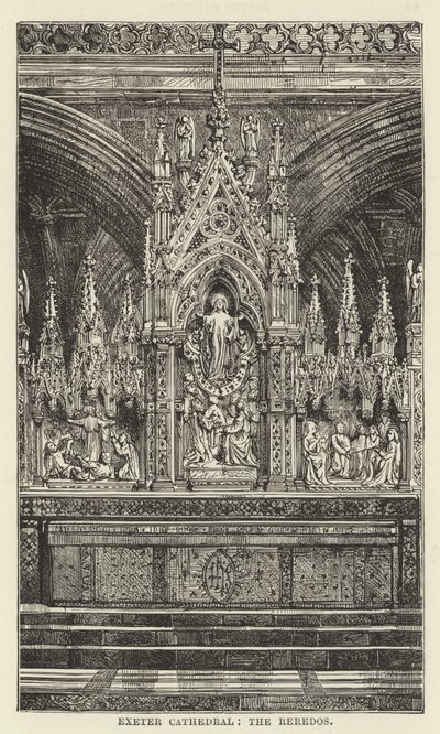 Exeter Kathedrale, das Reredos von English School