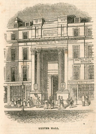 Exeter Hall, Strand, London von English School