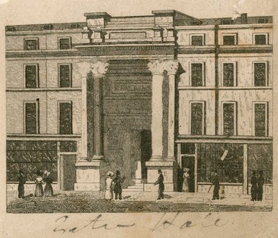 Exeter Hall, Strand, London; Proof von English School