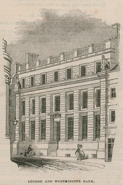 Außenansicht der London und Westminster Bank von English School