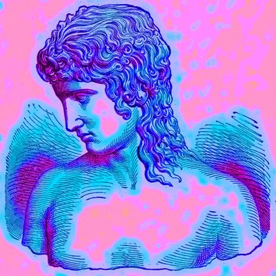 Eros von Praxiteles, Illustration aus Mit den Völkern der Welt von John Clark Ridpath, veröffentlicht 1912 von English School