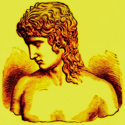 Eros von Praxiteles, Illustration aus Mit den Völkern der Welt von John Clark Ridpath, veröffentlicht 1912 von English School