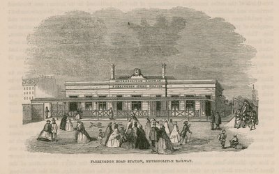 Farringdon Road Station der Metropolitan Railway von English School