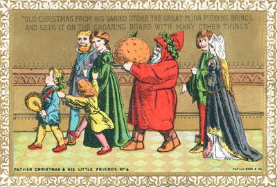 Weihnachtsmann und seine kleinen Freunde Nr. 4, Weihnachtskarte von English School