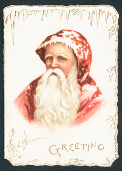 Weihnachtsmann, Weihnachtskarte von English School