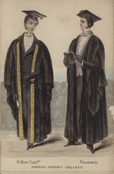 Fellow Commoner, Pensionär, Corpus Christi College von English School
