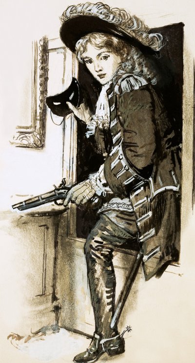 Weibliche Straßenräuberin Lady Katherine Ferrers von English School