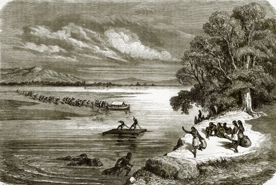 Fähre auf dem Rio Colorado von English School