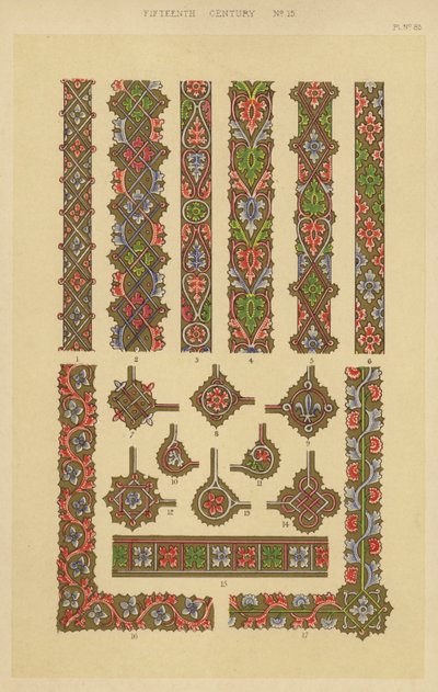 Fünfzehntes Jahrhundert (Chromolithografie) von English School