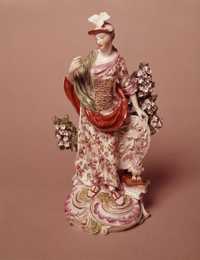 Figur der Göttin Athena, Derby Porcelain Works, ca. 1800 von English School
