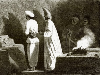Feueranbeter in Atash-Gah von English School